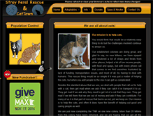 Tablet Screenshot of cattownrescue.org